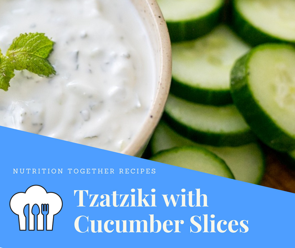 Tzatziki with Cucumber Slices Blog Fitness Together Belleair Bluffs